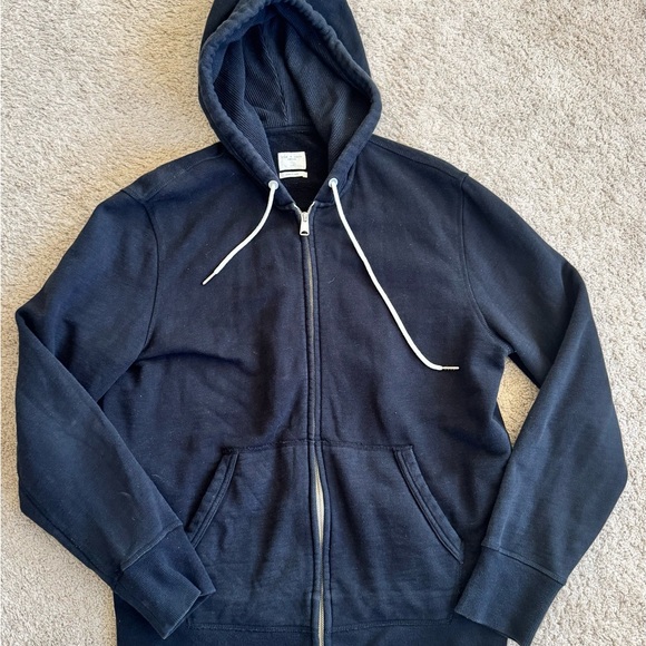 Rag and Bone Men's Black Zip-Up Hoodie, Black size Large - Picture 3 of 15